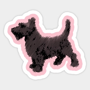 Scottish terrier art design Sticker